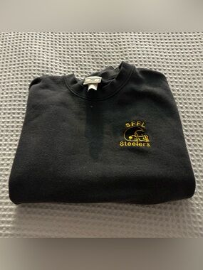 Black Steelers Crewneck Sweatshirt